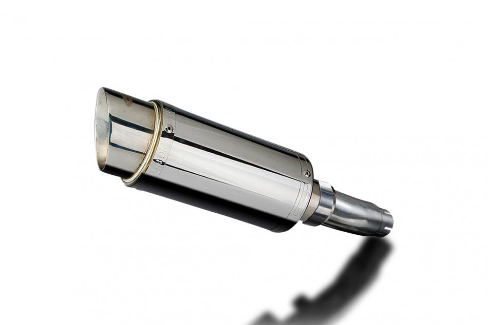 SUZUKI SFV650 GLADIUS 2009-2016 200mm ROUND STAINLESS SILENCER EXHAUST KIT