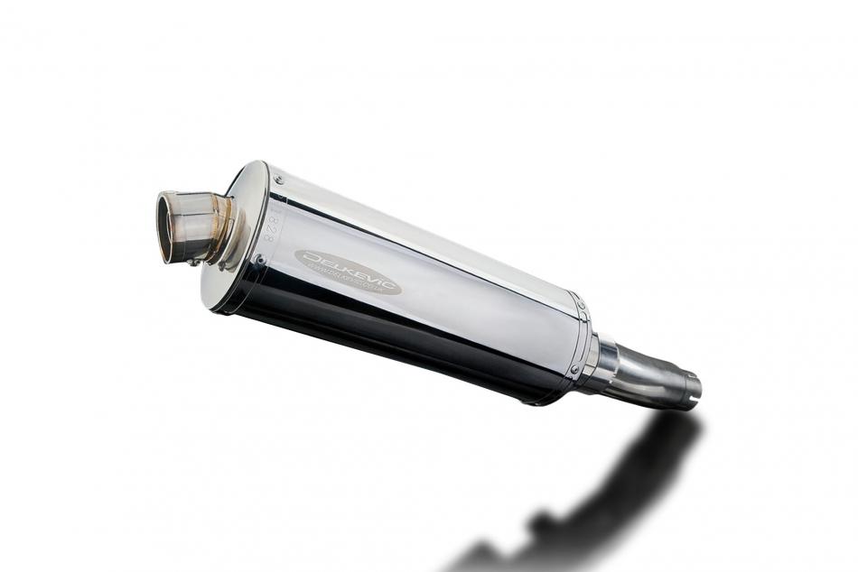 SUZUKI SFV650 GLADIUS 2009-2016 350mm OVAL STAINLESS BSAU SILENCER EXHAUST KIT