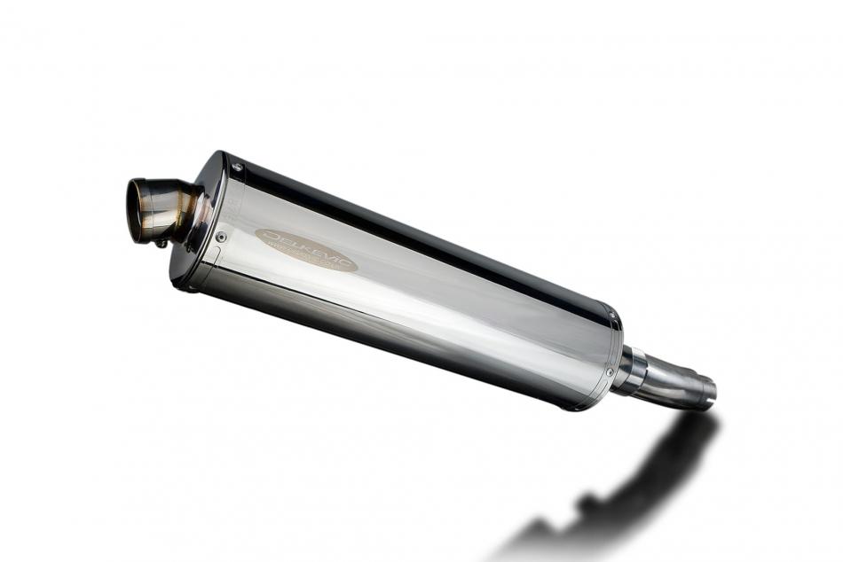 SUZUKI SFV650 GLADIUS 2009-2016 450mm OVAL STAINLESS BSAU SILENCER EXHAUST KIT