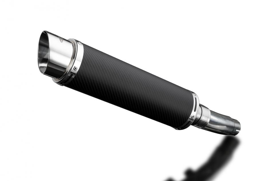 SUZUKI SFV650 GLADIUS 2009-2016 350mm ROUND CARBON BSAU SILENCER EXHAUST KIT