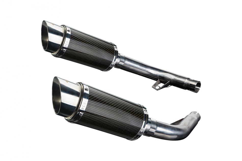 HONDA CBF1000 GT ABS 2006-2011 200mm ROUND CARBON SILENCER EXHAUST KIT