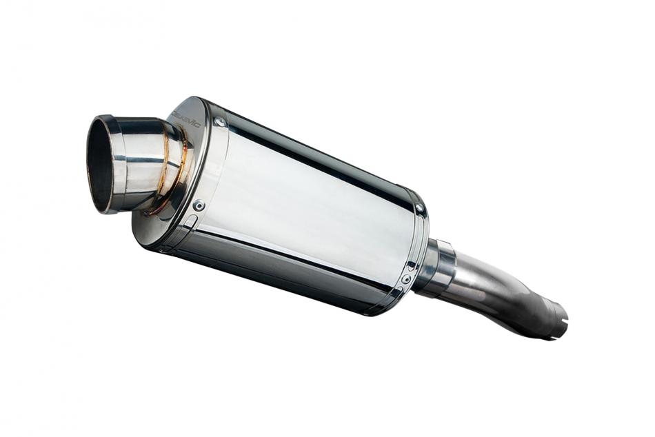 HONDA CBR600F 11-13 ABS HI LEVEL 225mm OVAL STAINLESS SILENCER EXHAUST KIT