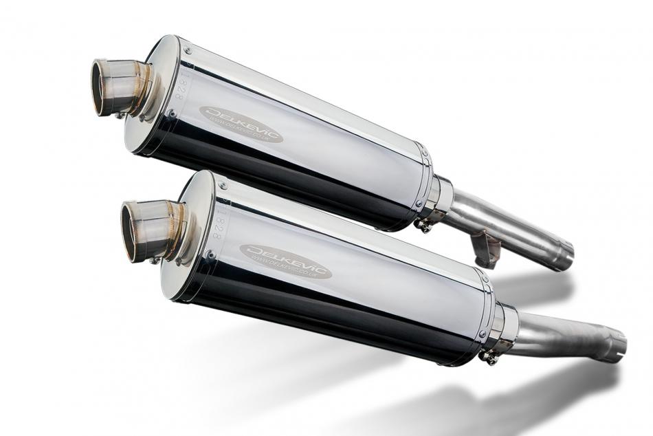 YAMAHA FJ1200 (3CV) 1988-1990 350mm OVAL STAINLESS BSAU SILENCER EXHAUST KIT