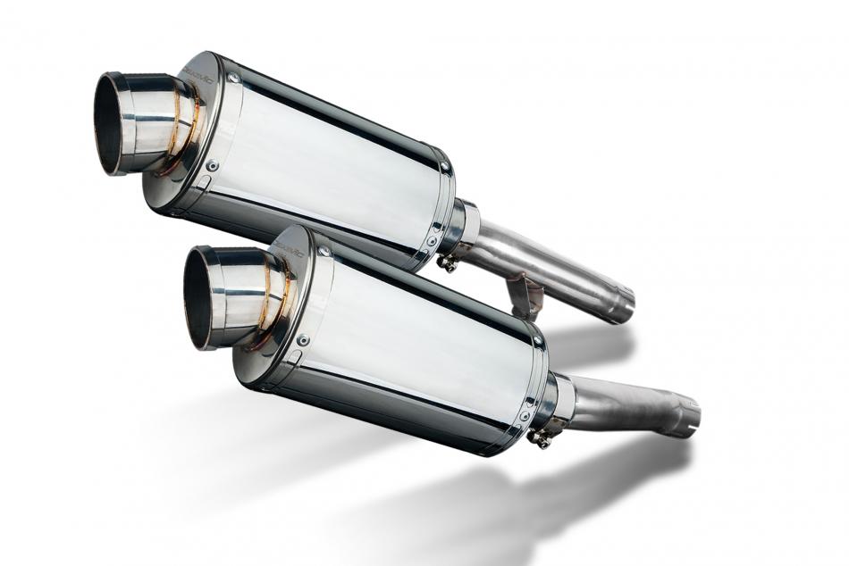 YAMAHA FJ1200 (3CV) 1988-1990 225mm OVAL STAINLESS SILENCER EXHAUST KIT