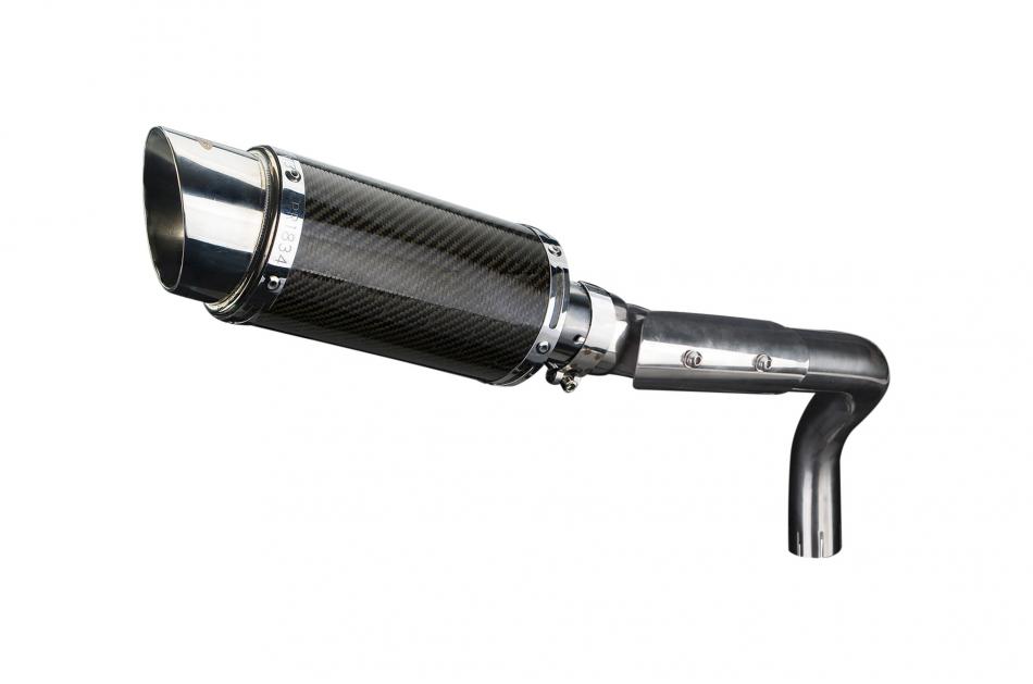 HONDA CB600F HORNET 1998-2002 200mm ROUND CARBON  SILENCER EXHAUST KIT