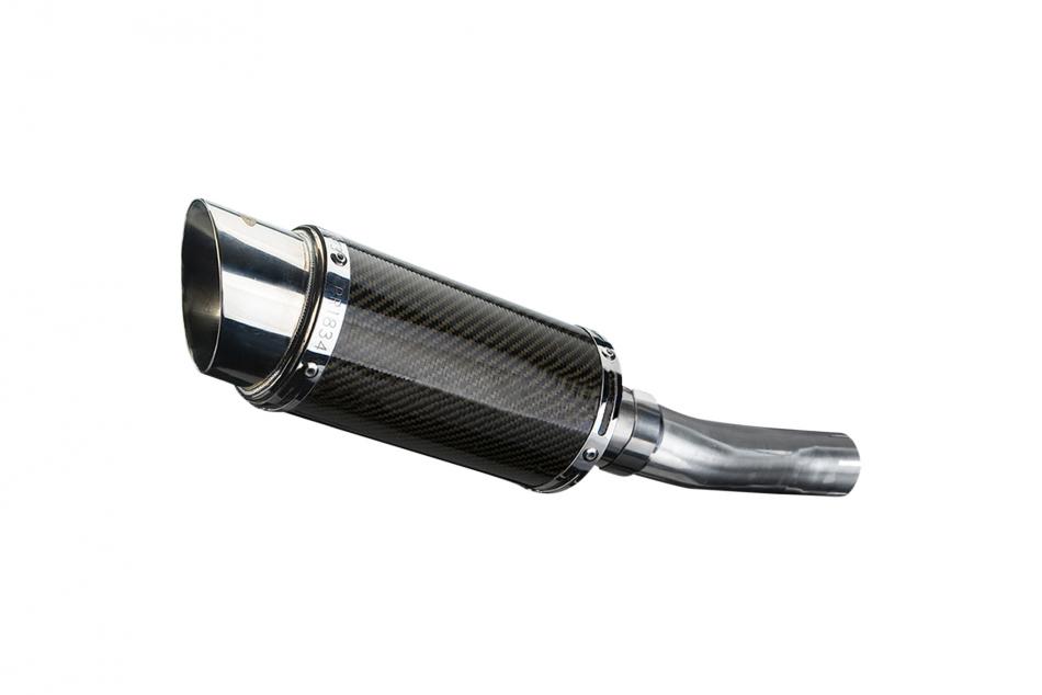 HONDA CB500F 2013-2015 200mm ROUND CARBON  SILENCER EXHAUST KIT