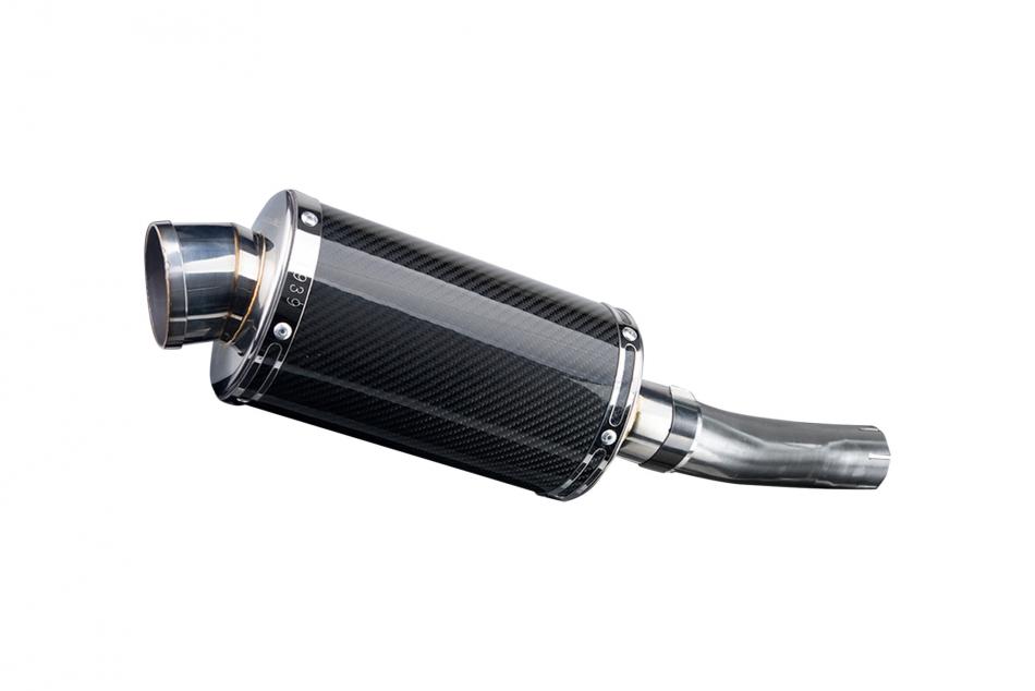 HONDA CB500F 2013-2015 225mm OVAL CARBON SILENCER EXHAUST KIT