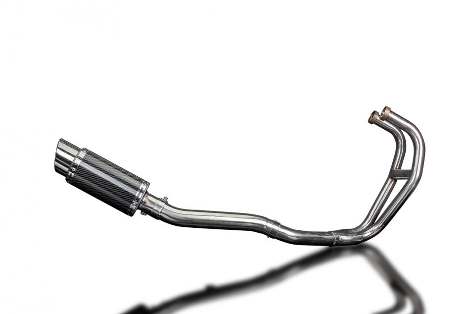 KAWASAKI GPZ500S  FULL 2-1 EXHAUST SYSTEM 200mm CARBON ROUND SILENCER