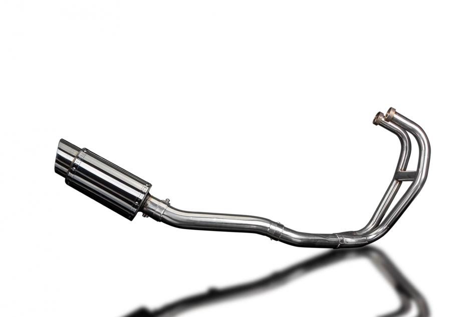 KAWASAKI GPZ500S  FULL 2-1 EXHAUST SYSTEM 200mm STAINLESS ROUND SILENCER
