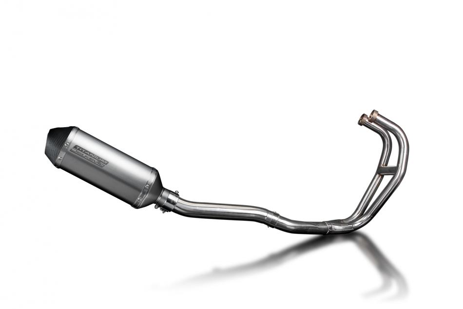 Kawasaki GPZ500S Complete Exhaust 2-1 260mm X-Oval Titanium Silencer Can