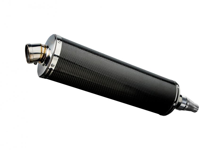 KYMCO DOWNTOWN 300i 2011-2016 450mm OVAL CARBON BSAU SILENCER EXHAUST KIT