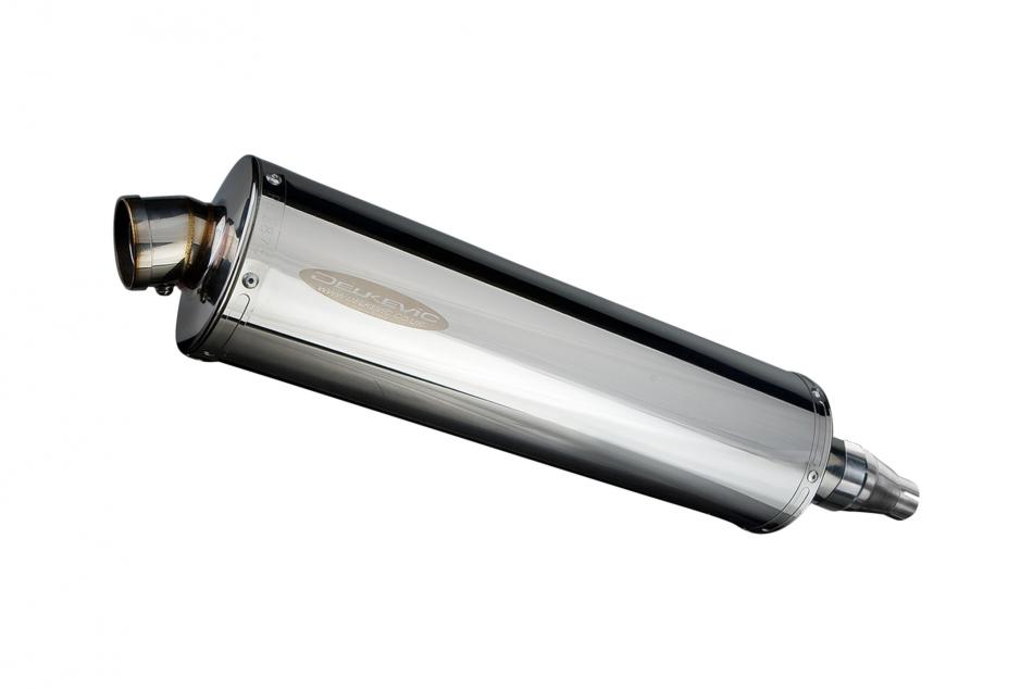 KAWASAKI J300 2014-2020 450mm OVAL STAINLESS BSAU SILENCER EXHAUST KIT