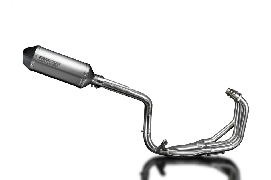 Honda CB600F Hornet 1998-02 Full Exhaust 4-1 260mm X-Oval Titanium Silencer Can