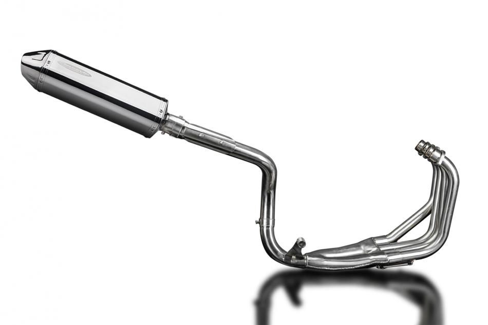 HONDA CB600F HORNET 1998-02 FULL EXHAUST SYSTEM 320mm STAINLESS TRI SILENCER