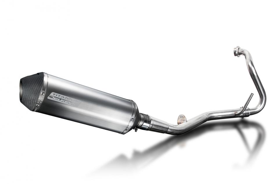 Yamaha YZF-R125 2008-2013 Complete Exhaust 343mm X-Oval Titanium Silencer Can