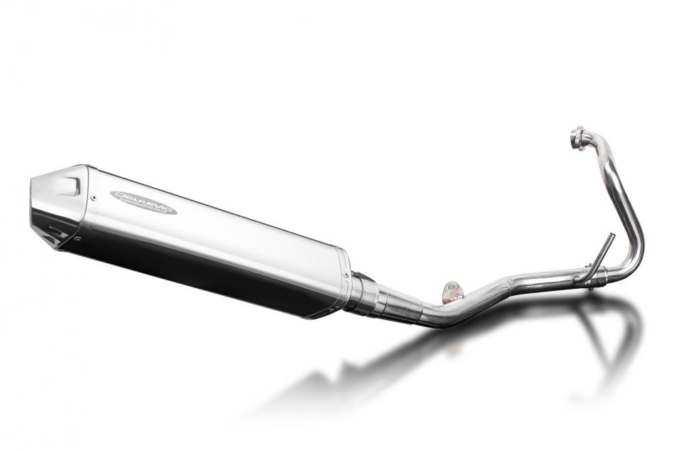 Yamaha YZF-R125 2008-2013 Full Exhaust 420mm Tri-Oval Stainless Silencer