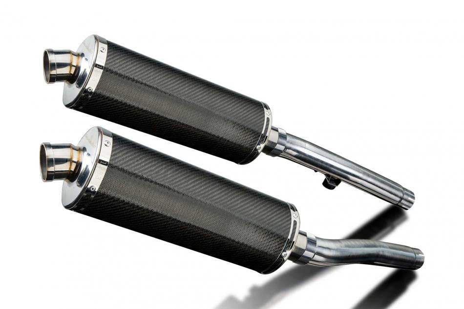 TRIUMPH TROPHY 1200 1991-1993 350mm CARBON BSAU SILENCER EXHAUST KIT