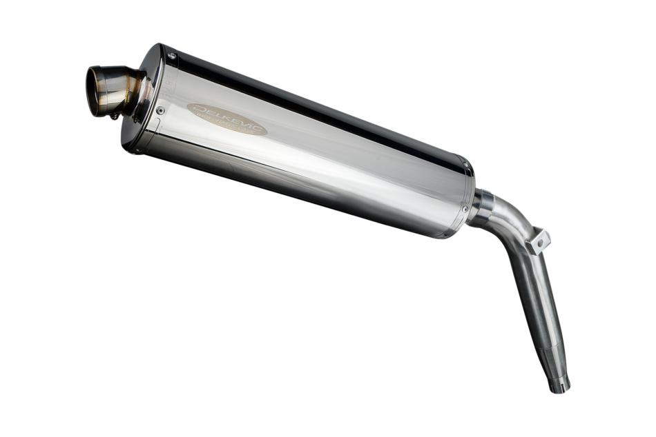 HONDA XL125V VARADERO 2001-2014 450mm OVAL STAINLESS BSAU SILENCER EXHAUST KIT