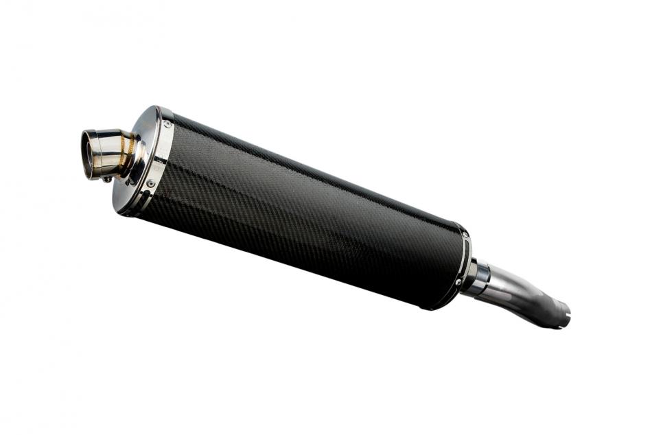 HONDA CB600F HORNET 2007-2014 450mm OVAL CARBON BSAU SILENCER EXHAUST KIT