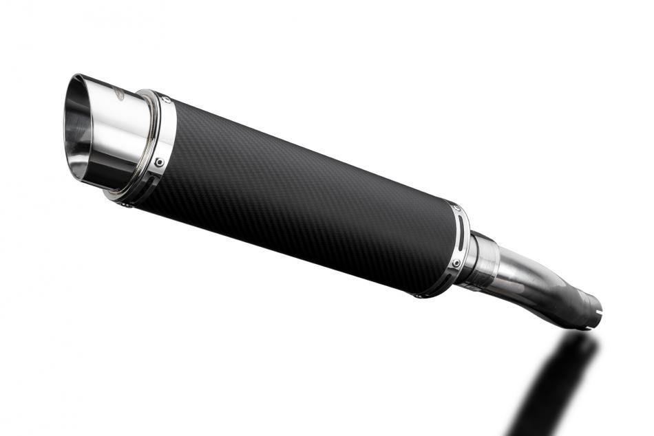 HONDA CB600F HORNET 2007-2014 350mm CARBON ROUND BSAU SILENCER EXHAUST KIT
