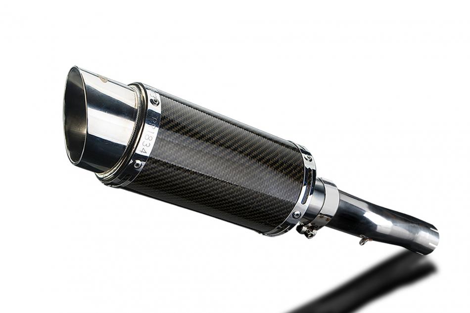 HONDA CBR600F ABS 11-13 LOWLEVEL 200mm ROUND CARBON  SILENCER EXHAUST KIT