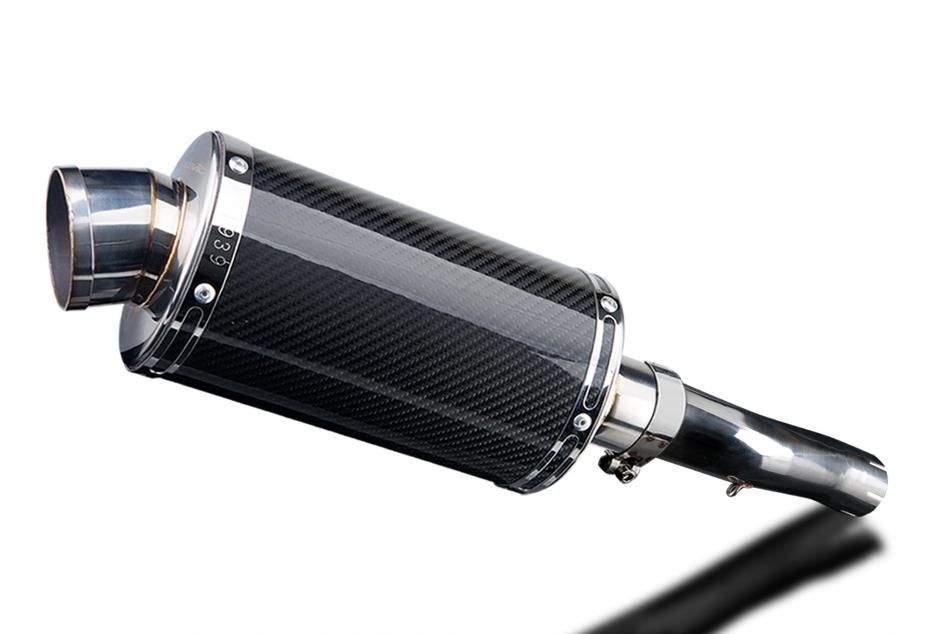 HONDA CBR600F ABS 11-13 LOWLEVEL 225mm OVAL CARBON SILENCER EXHAUST KIT