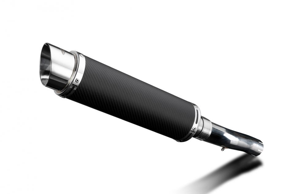 HONDA CBR600F ABS 11-13 LOW LEVEL 350mm CARBON ROUND BSAU SILENCER EXHAUST KIT