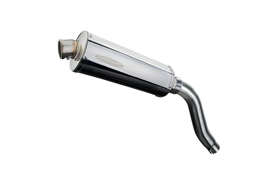 HONDA XL700VA TRANSALP 2008-2014 350mm OVAL STAINLESS BSAU SILENCER EXHAUST KIT