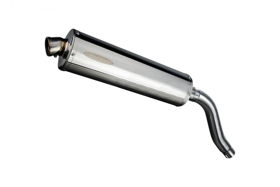 HONDA XL700VA TRANSALP 2008-2014 450mm OVAL STAINLESS BSAU SILENCER EXHAUST KIT