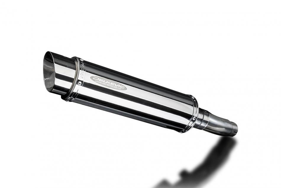 SUZUKI SFV650 GLADIUS 2009-2016 350mm ROUND STAINLESS BSAU SILENCER EXHAUST KIT