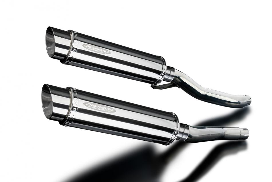 YAMAHA XJ600N XJ600S DIVERSION 92-04 350mm ROUND STAINLESS BSAU SILENCER EXHAUST