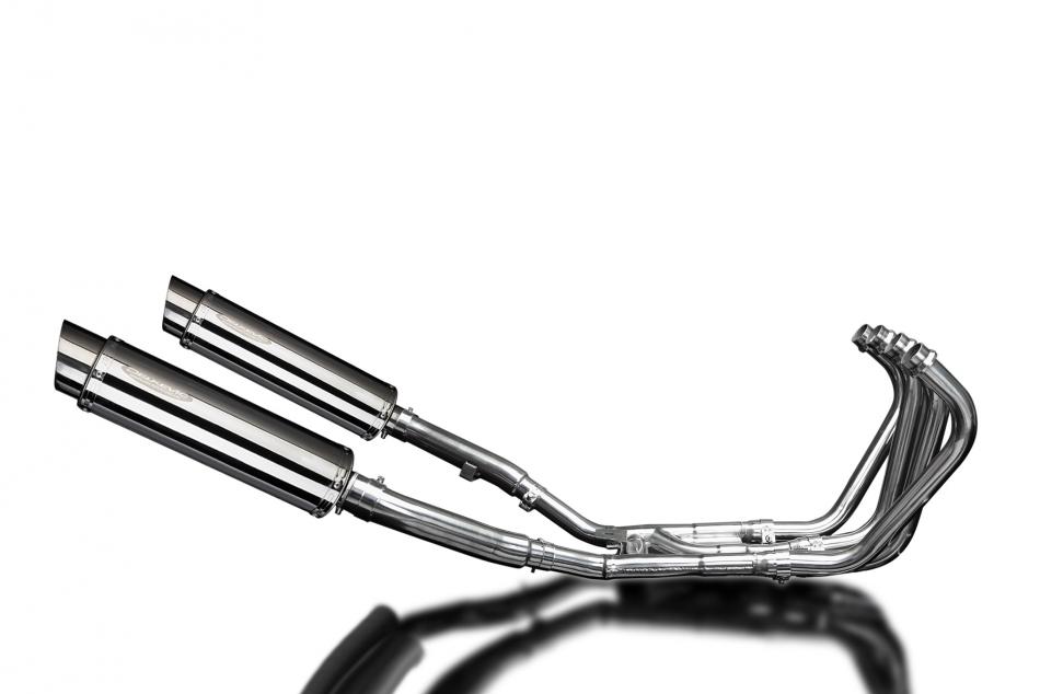 YAMAHA XJ900 DIVERSION 1994-03 FULL EXHAUST 350mm STAINLESS ROUND SILENCERS