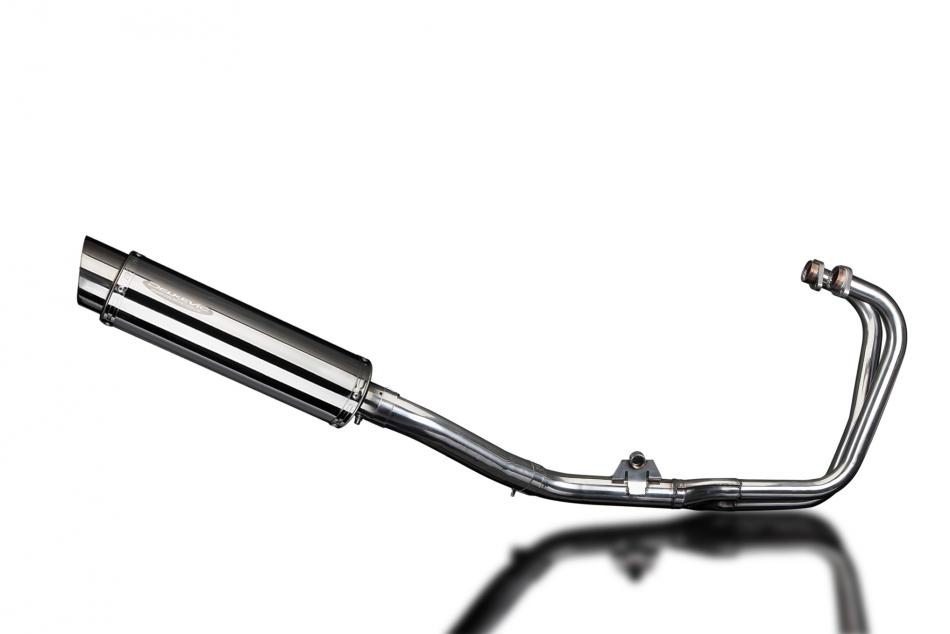 HONDA CBF500-A-ABS 2004-08 FULL EXHAUST SYSTEM 350mm STAINLESS ROUND SILENCER