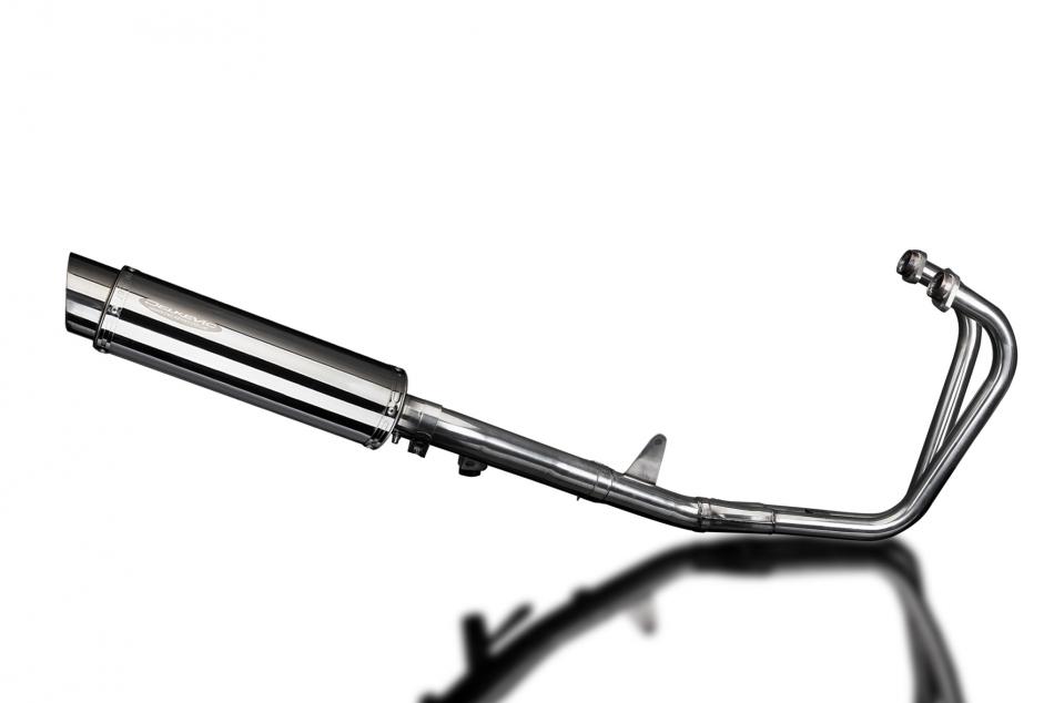 HONDA CB500 SPORT 1994-2003 FULL EXHAUST SYSTEM 350mm STAINLESS ROUND SILENCER