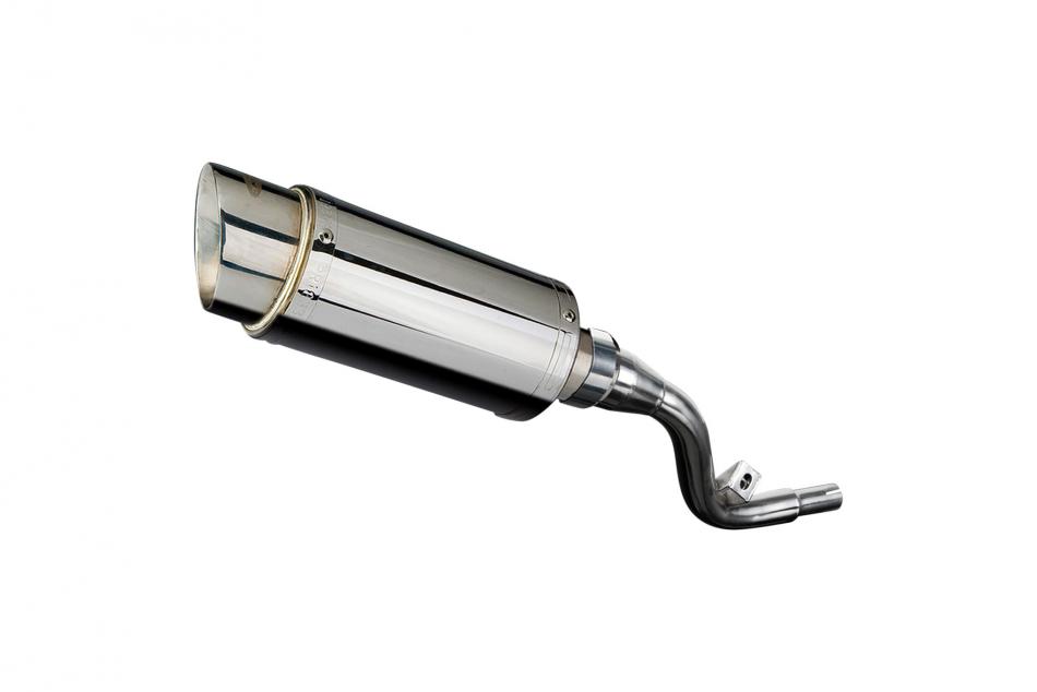 SUZUKI DR125 SM 2005-2014 200mm ROUND STAINLESS SILENCER EXHAUST KIT