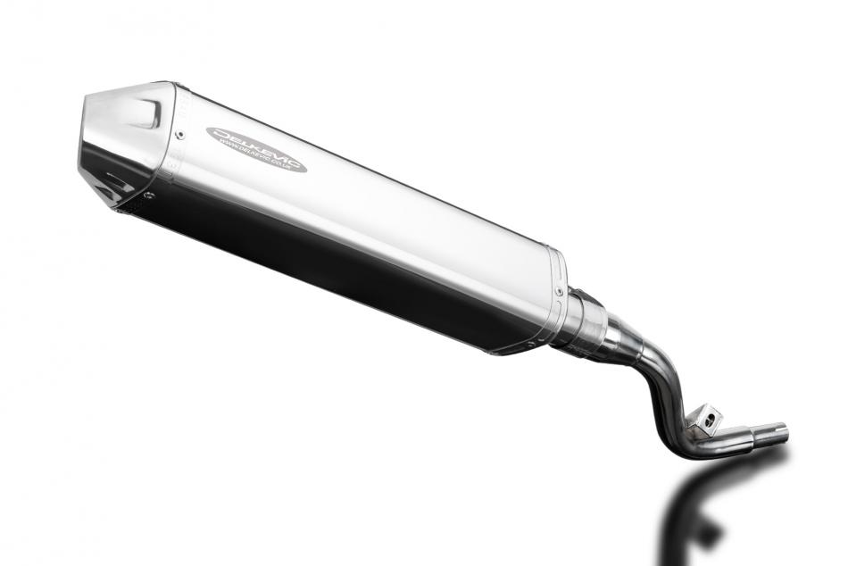 Suzuki DR125 SM 2005-2014 420mm Tri-Oval Stainless Exhaust Silencer Can Kit