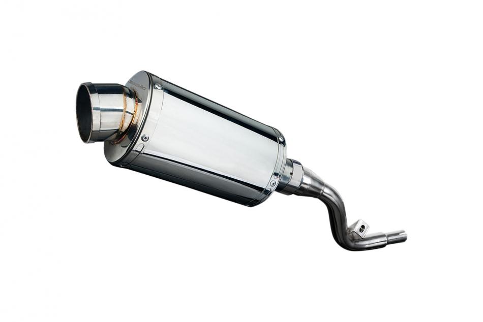 SUZUKI DR125 SM 2005-2014 225mm OVAL STAINLESS SILENCER EXHAUST KIT