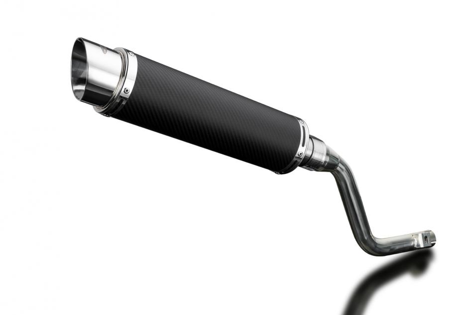 HONDA XR125L 2003-2010 350mm CARBON ROUND BSAU SILENCER EXHAUST KIT