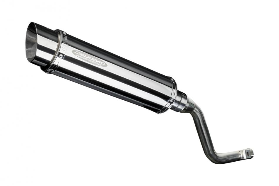 HONDA XR125L 2003-2010 350mm ROUND STAINLESS BSAU SILENCER EXHAUST KIT