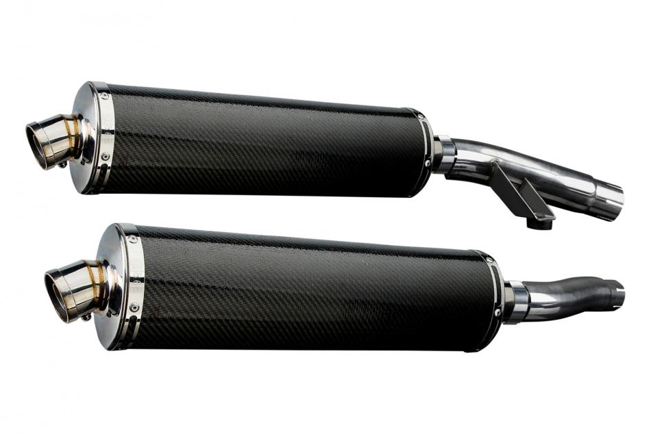 TRIUMPH SPRINT EXECUTIVE 450mm OVAL CARBON BSAU SILENCER EXHAUST KIT