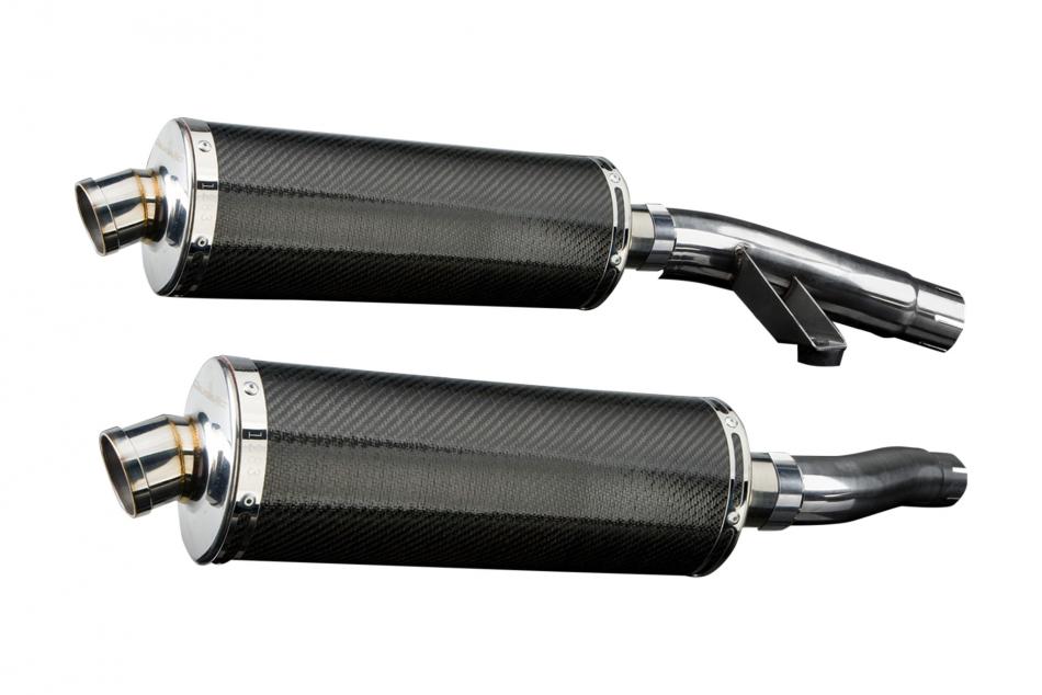 TRIUMPH SPRINT EXECUTIVE 350mm OVAL CARBON BSAU SILENCER EXHAUST KIT