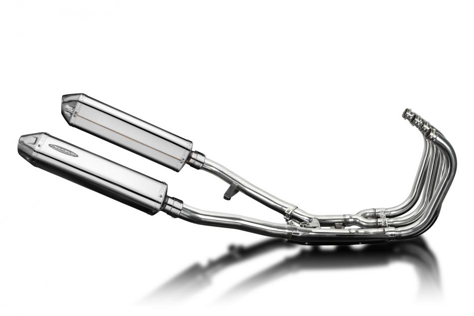 Suzuki GSX1400 2001-2004 Full Exhaust 4-2 420mm Tri-Oval Stainless Silencers