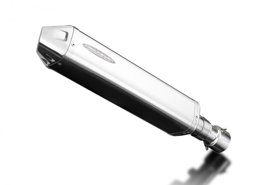 HP4 2013-2015 / TRI-OVAL 420mm (17 inch) R/H SILENCER 304 STAINLESS STEEL