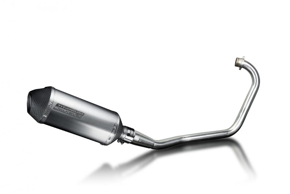 Honda CBF125 2008-2015 Complete Exhaust 260mm X-Oval Titanium Silencer Can