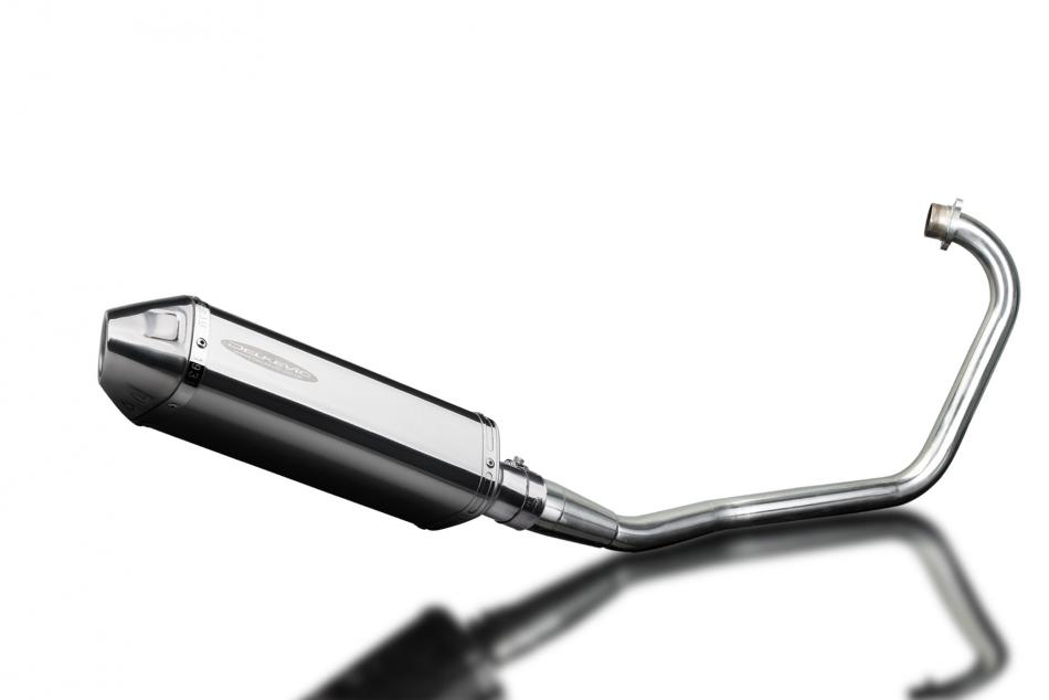 HONDA CBF125 2008-2015 FULL EXHAUST SYSTEM 320mm STAINLESS TRI BSAU SILENCER