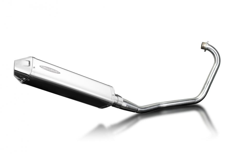 Honda CBF125 2008-2015 Full Exhaust 420mm Tri-Oval Stainless Silencer