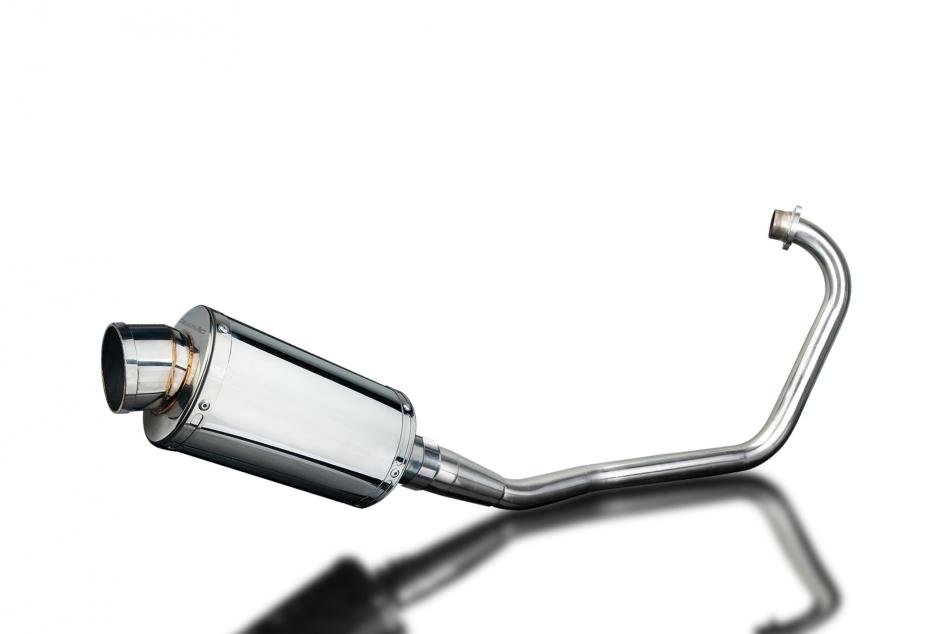 HONDA CBF125 2008-2015 FULL EXHAUST SYSTEM 225mm STAINLESS OVAL SILENCER