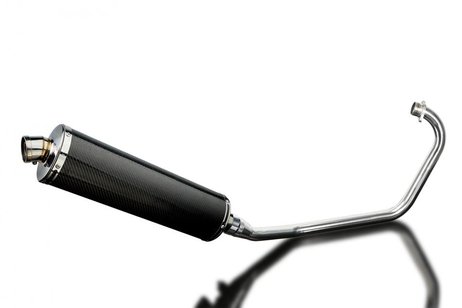 KYMCO CK1 2014-2015 FULL EXHAUST SYSTEM 450mm CARBON OVAL SILENCER