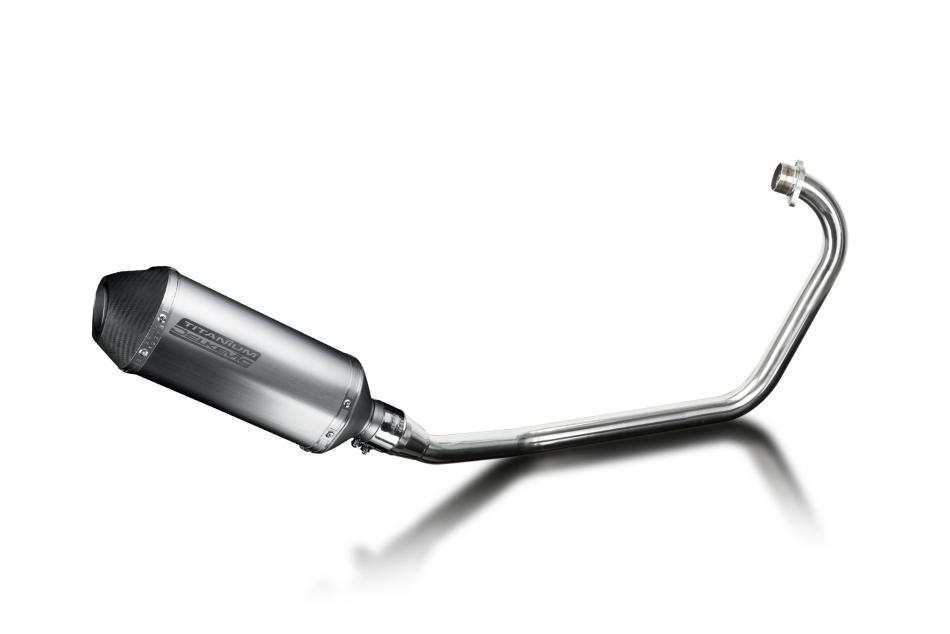 Kymco CK1 2014-2015 Complete Exhaust 260mm X-Oval Titanium Silencer Can