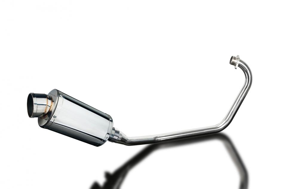 KYMCO CK1 2014-2015 FULL EXHAUST SYSTEM 225mm STAINLESS OVAL SILENCER